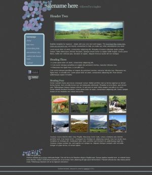 Bubbles website template