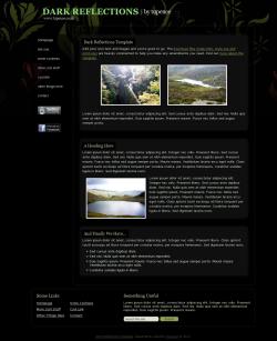 Dark Reflection website template