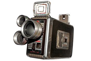 Old movie camera