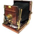 Antique wooden camera